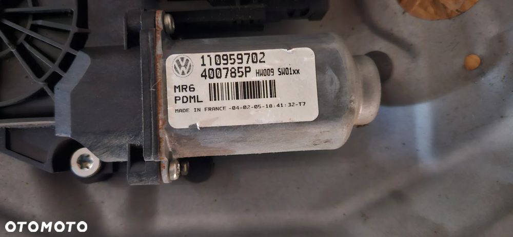 VW Caddy 2K III 2003-  Plansza drzwi przednia prawa Podnośnik szyby przód prawy Silniczek podnośnika Głośnik drzwi Moduł Sterownik 1K0959792C 1T0959702 EUROPA - 5