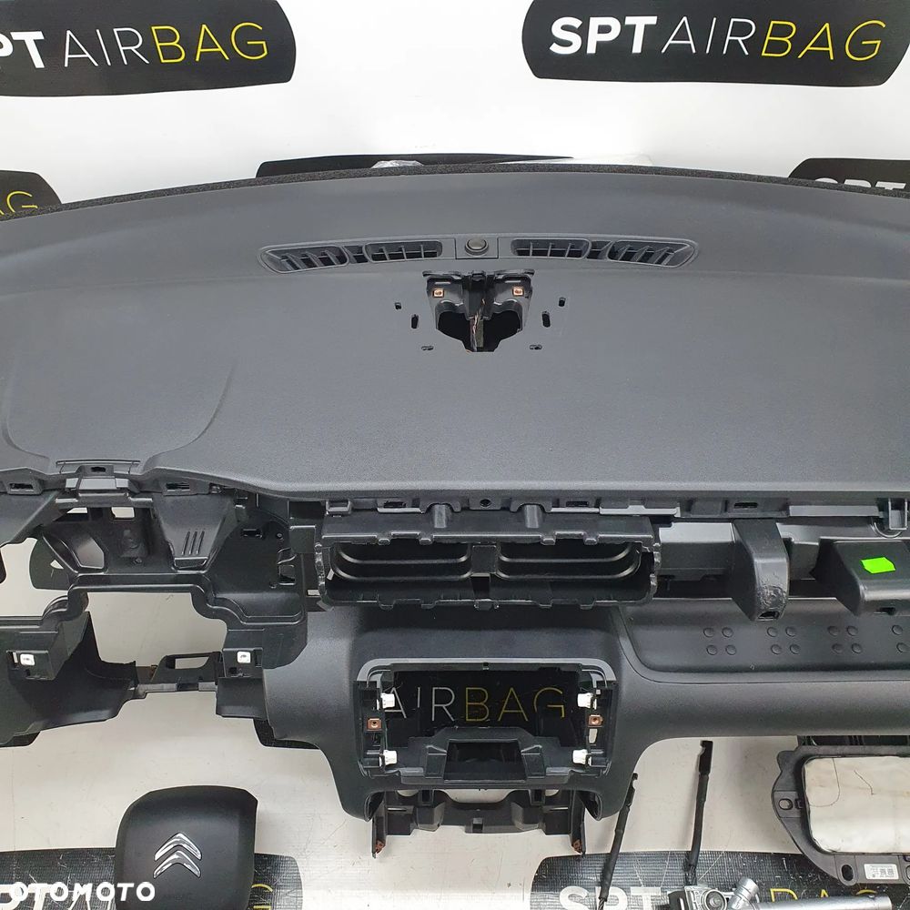 CITROEN C3 AIRCROSS DESKA ROZDZIELCZA KONSOLA KOKPIT PULPIT PODUSZKI AIRBAG AIR BAG PASY KIT SET - 3