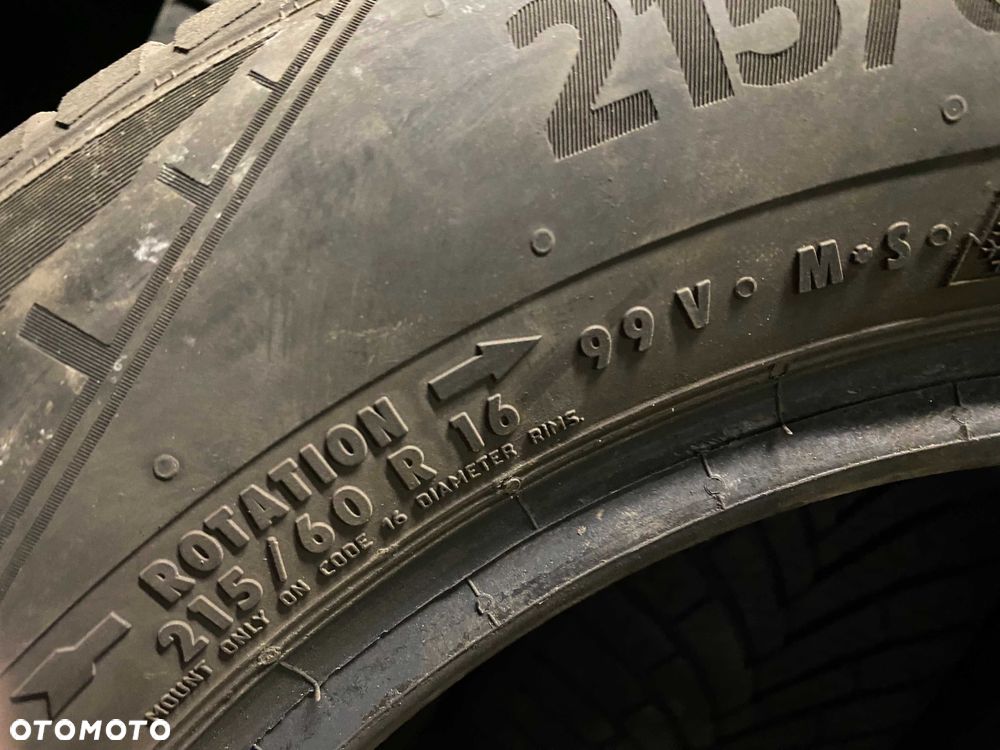 215/60R16 Dwie używane opony całoroczne  Continental - 6