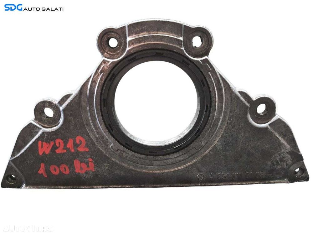 Capac Flansa Simering Vibrochen Arbore Cotit Mercedes ML W166 2.2 CDI 2011 - 2015 Cod A6510110108 [N3235] - 1