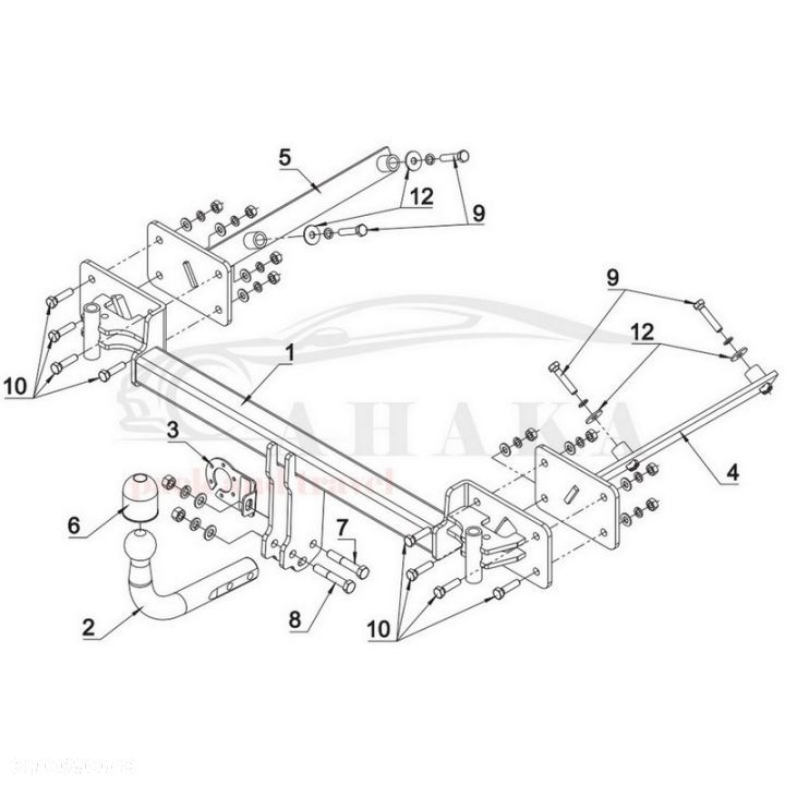 Hak Holowniczy Odkręcany Do Bmw Seria 3 E36 Compact Hatchback 1994-2001 - 5