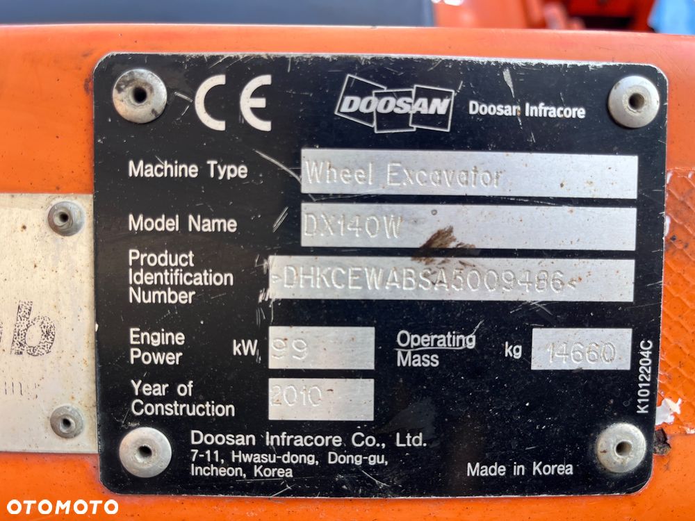 Doosan DX140W - 16