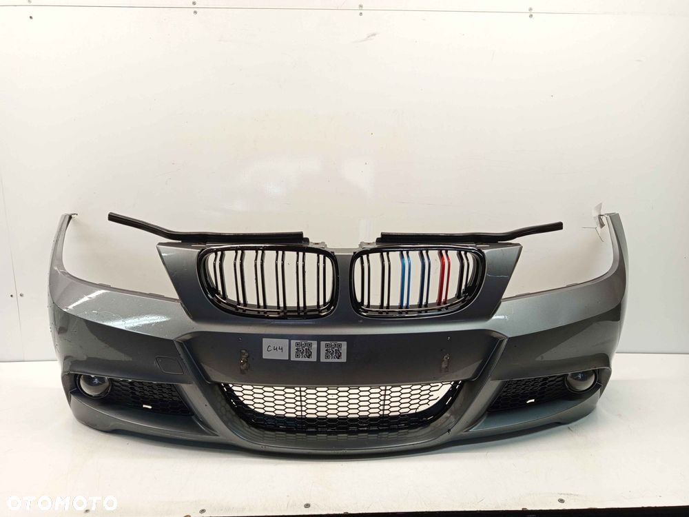 ^ ZDERZAK PRZÓD PRZEDNI BMW E90 E91 LIFT FL M PAKIET ///M SPACEGRAU SZARY HALOGENY - 1
