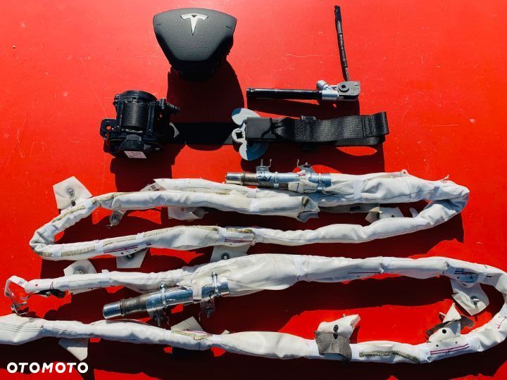 TESLA S X 3 PODUSZKA POWIETRZNA KIEROWCY AIRBAG PASY PAS KURTYNA DESKA KURTYNY naprawa regeneracja ! - 9
