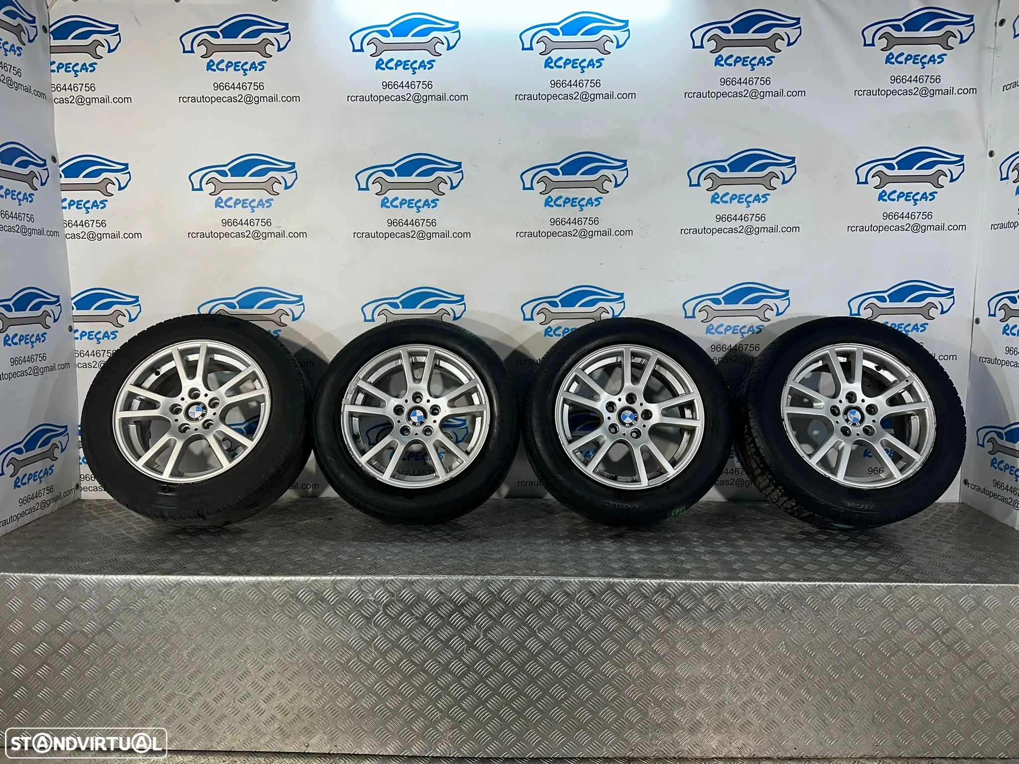.Conjunto Jantes 17 Original BBS RK031 BMW X3 E83 Style 148 8J ET46 5x120 3412060 - 1