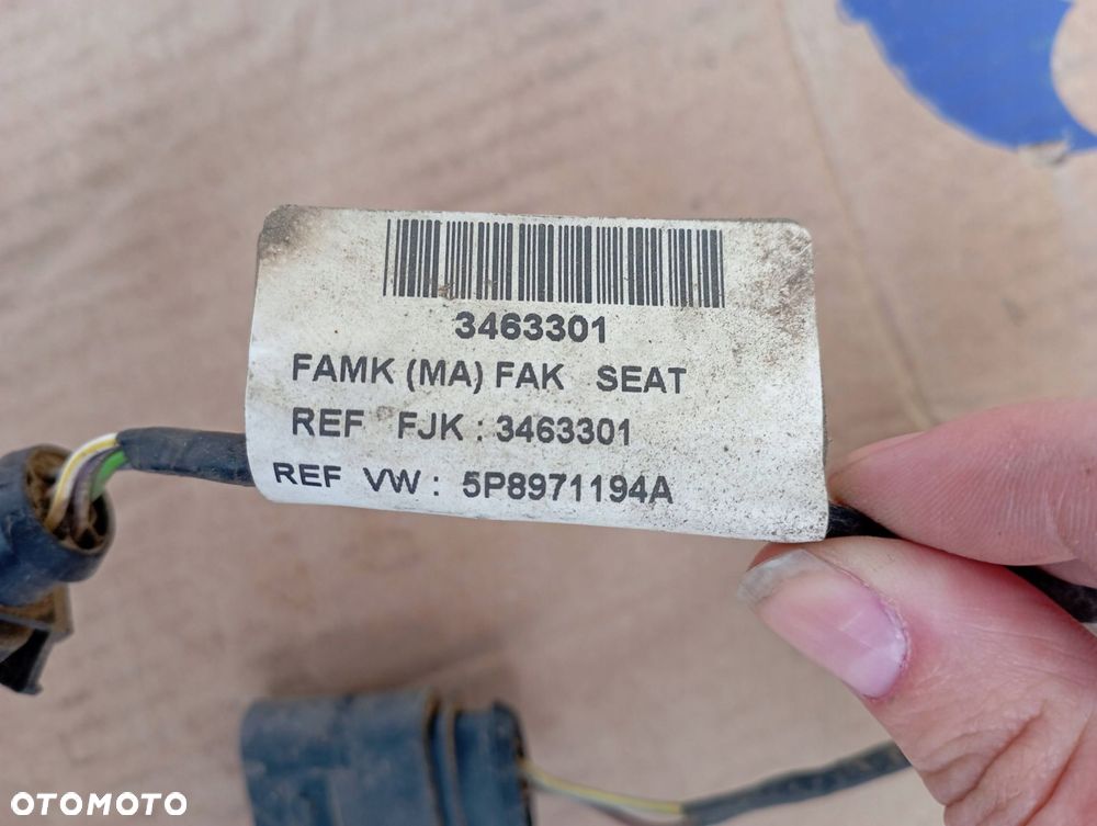 SEAT ALTEA WIĄZKA CZUJNIKI PDC TYŁ 5P8971194A 1U0919275 - 2
