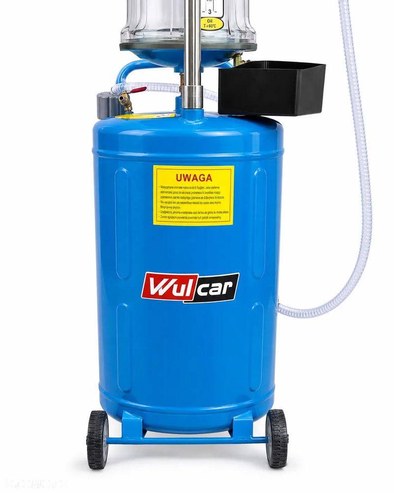 Wysysarko-zlewarka pneumatyczna do oleju PREMIUM 90L ze zbiornikiem drenażowym PCAS-6297WRC - 2