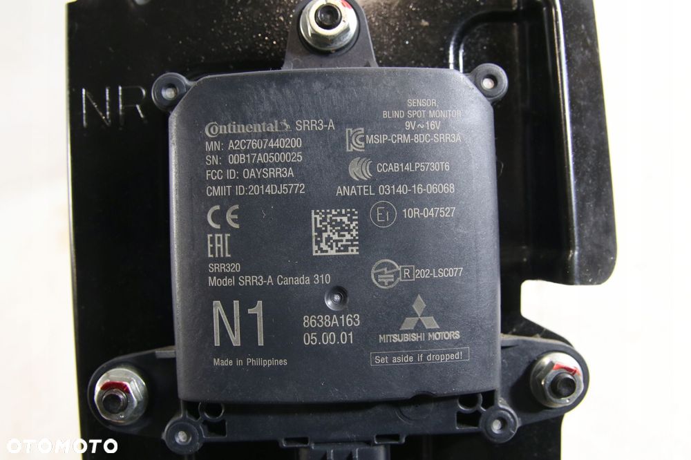 czujnik martwego pola radar sensor asystent tyl r mitsubishi eclipse cross - 2
