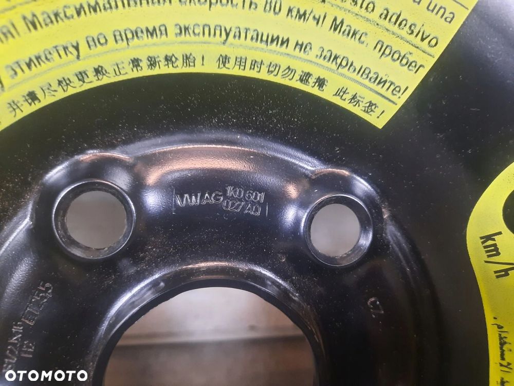 KOŁO DOJAZDOWE ZAPASÓWKA 16'' VW GOLF VII AUDI A3 8V 1K0601027AQ 5x112 - 5