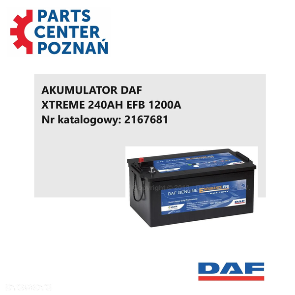 AKUMULATOR XTREME 240AH EFB 1200A DAF 2167681
