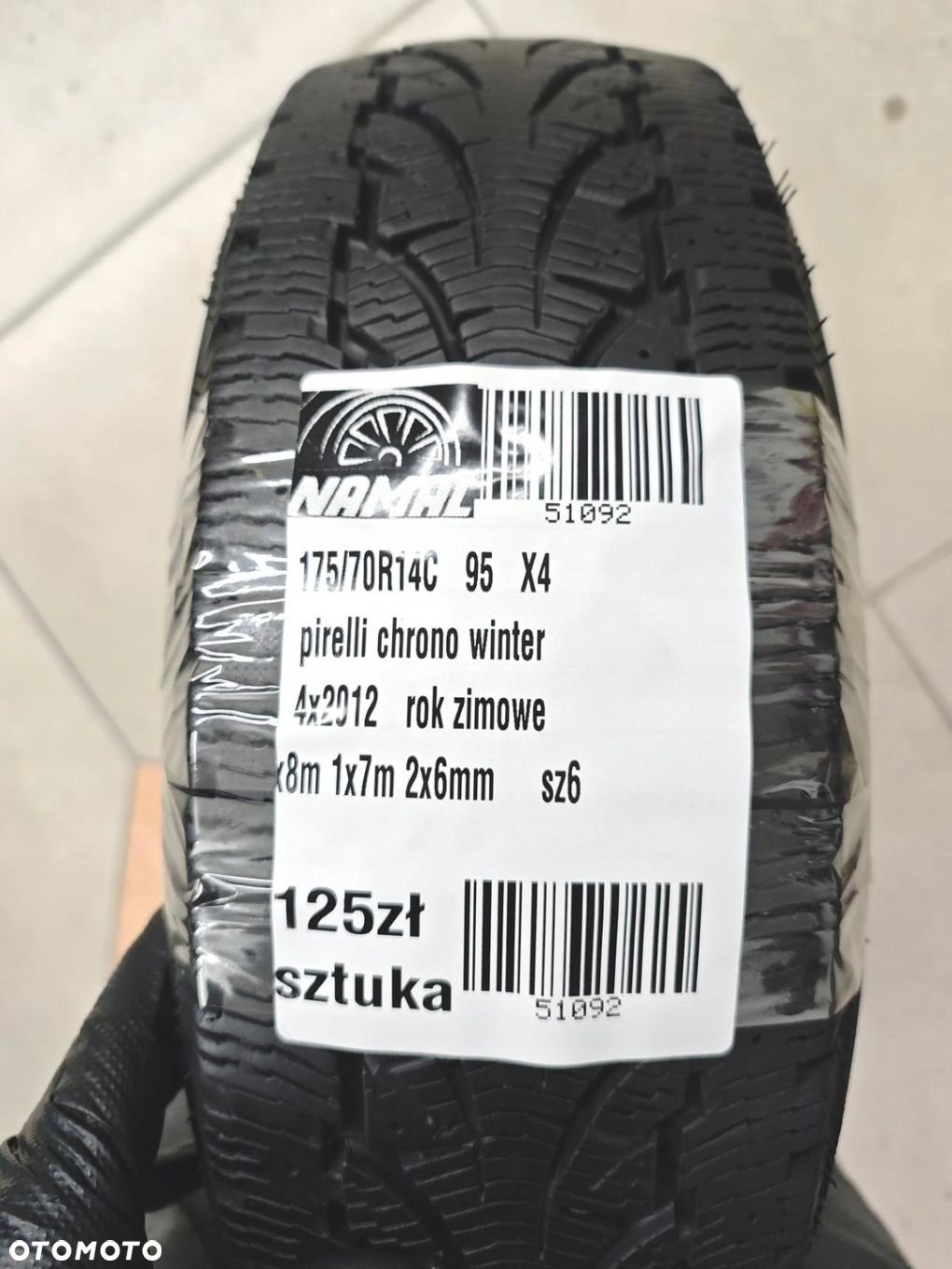 175/70r14C pirelli opony zimowe 8mm 51092 - 11