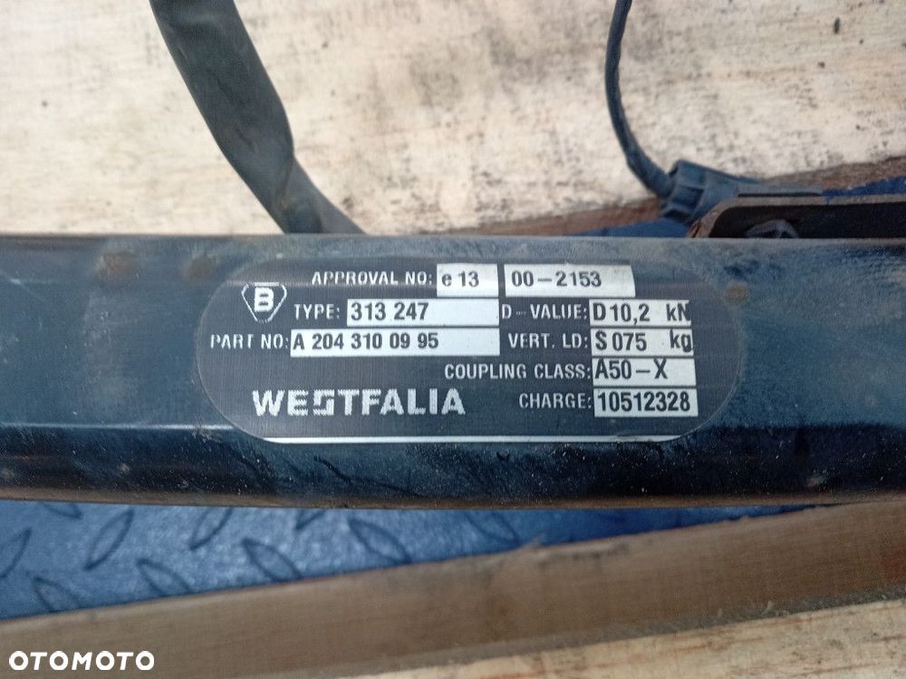 MERCEDES C W204 HAK HOLOWNICZY OEM WESTFALIA A2043100995 - 2