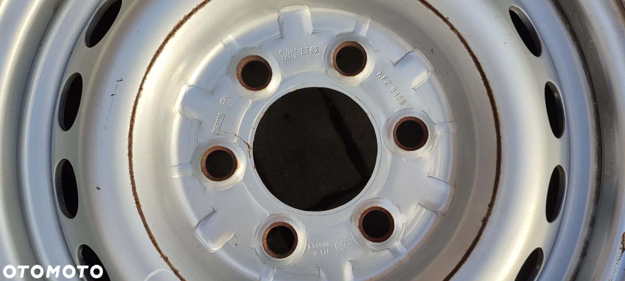 FELGI STALOWE 6x130 6.5Jx16 CALI ET62 MERCEDES  SPRINTER VW CRAFTER KFZ9488 1 SZTUKA - 6