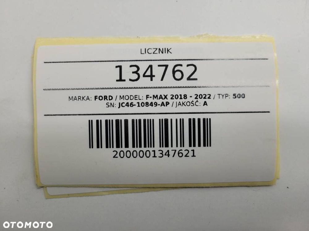 LICZNIK ZEGARY FORD F-MAX 500 JC46-10849-AP EUROPA - 13