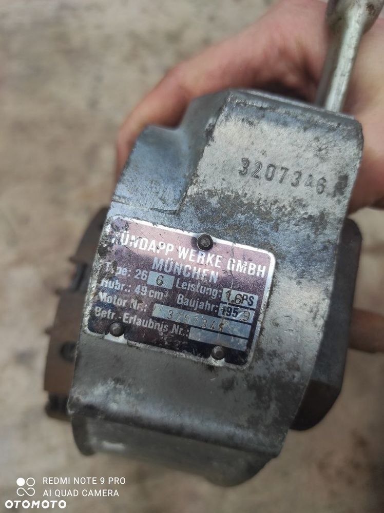 Silnik karter wał sprzęgło zundapp typ 266 części silnika 12.35 - 3