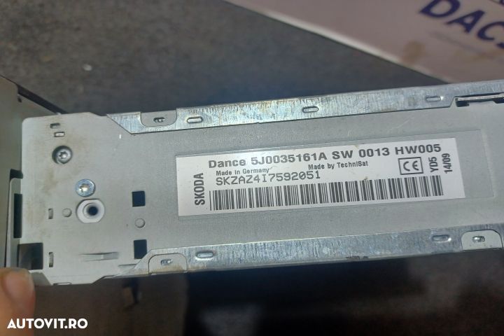 Radio cd 5J0035161A Skoda Fabia 5J [2007 - 2010] Combi wagon 5-usi 1. - 4