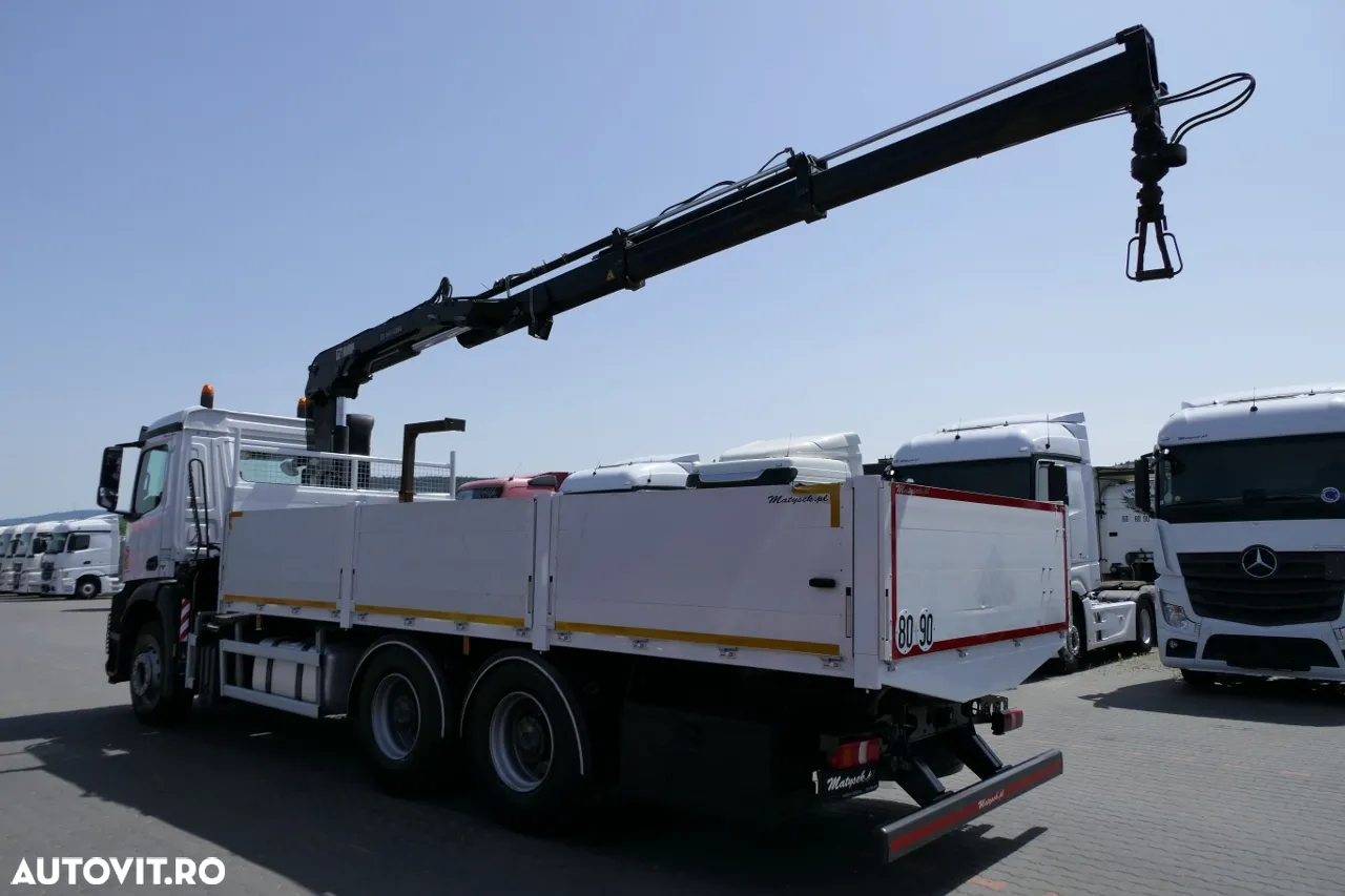 Mercedes-Benz AROCS 2633 / 6X4 / 6.55 M BOX + HDS HIAB 144 / RADIOCOMANDĂ / ROTATOR / FURCI - 3