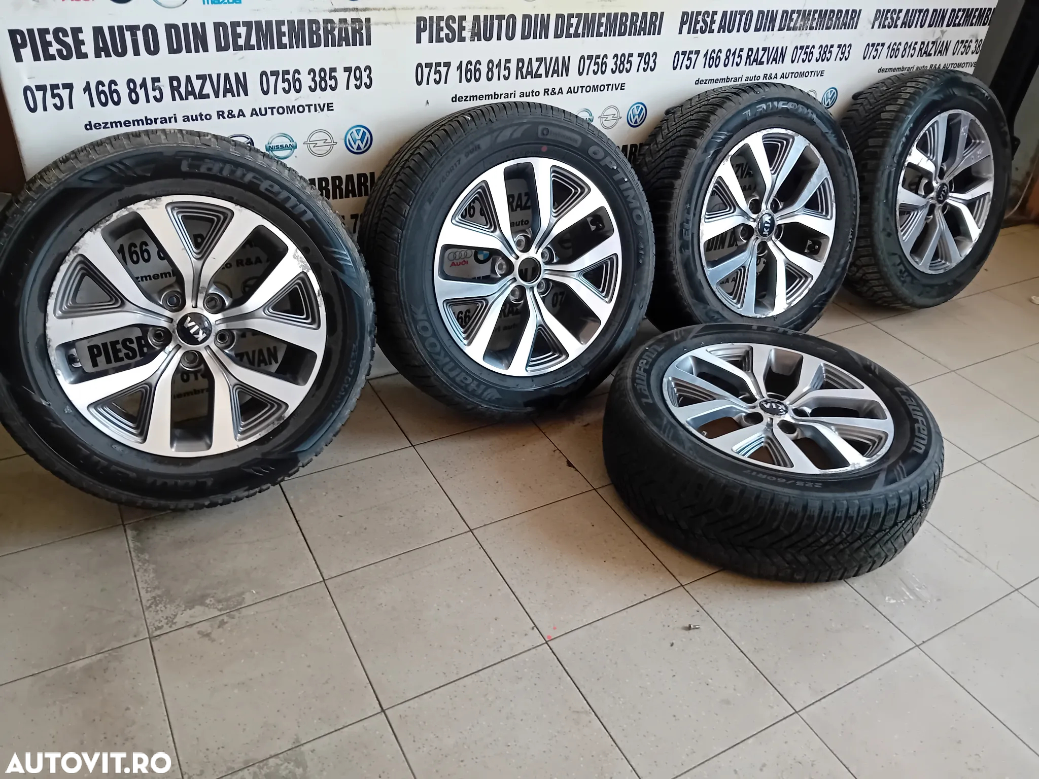 Set 5 Jante Aluminiu R17 Kia Sportage Hyundai IX35 Nissan Dacia Suzuki 5x114.3 225/60R17 - 2