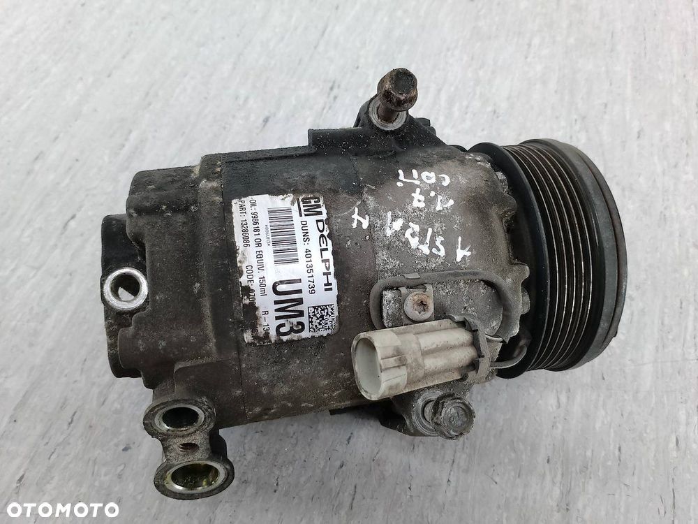 POMPA, SPRĘŻARKA KLIMATYZACJI OPEL ASTRA H 13286086 401351739  9986181 - 1