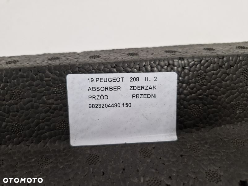 PEUGEOT 208 2 II ABSORBER PIANKA STYROPIAN ZDERZAKA PRZÓD PRZEDNI 9823204480 - 7