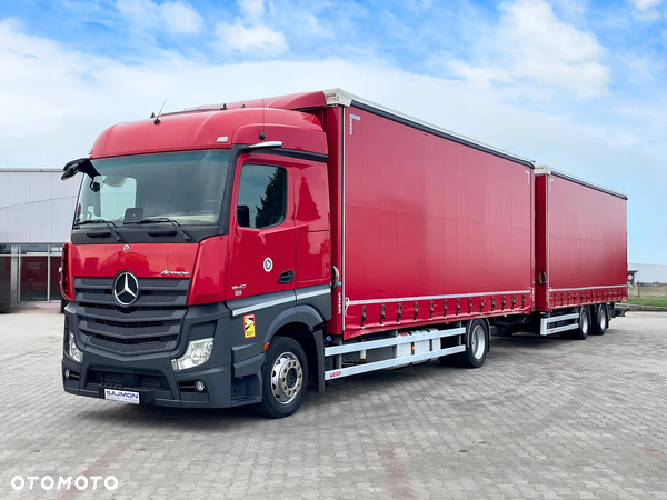 Mercedes-Benz ACTROS 1840 / ZESTAW TANDEM 120 M3 / MIRROR CAM / 7,75 M + 7,75 M / SALON PL