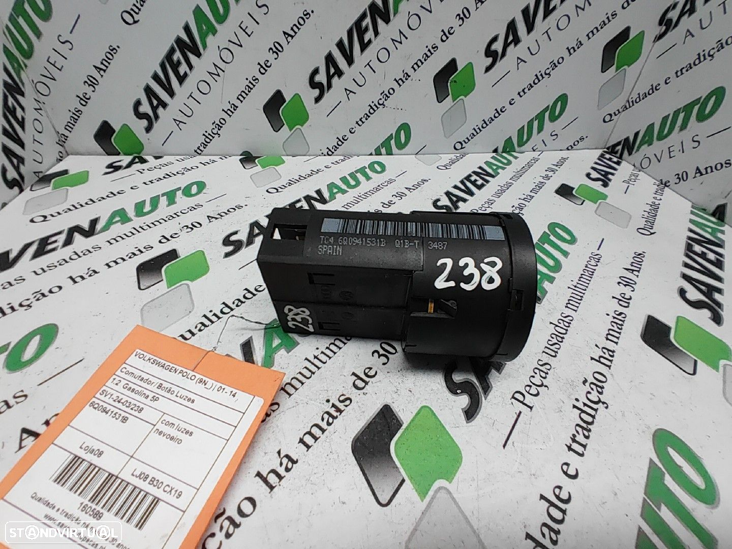 Comutador / Botão Luzes Volkswagen Polo (9N_) - 4