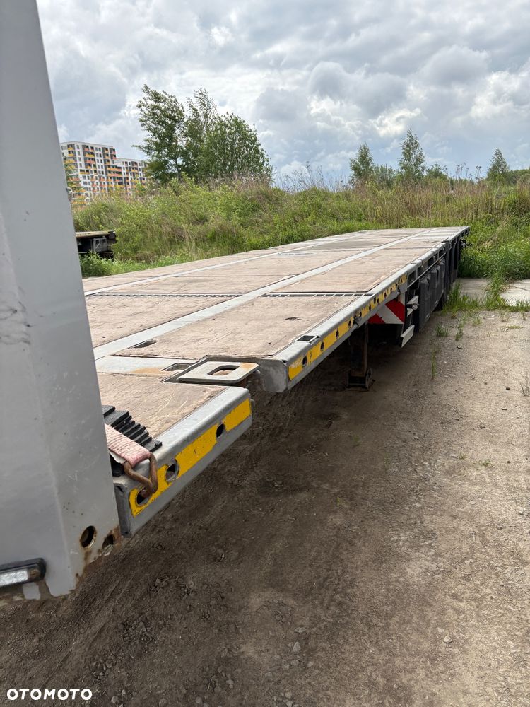 Schwarzmuller RUFA Naczepa niskopodwozie / Najazdy / Platforma / Mocowanie do kontenerów / OCYNK / 2017r / Podnoszona oś - 9