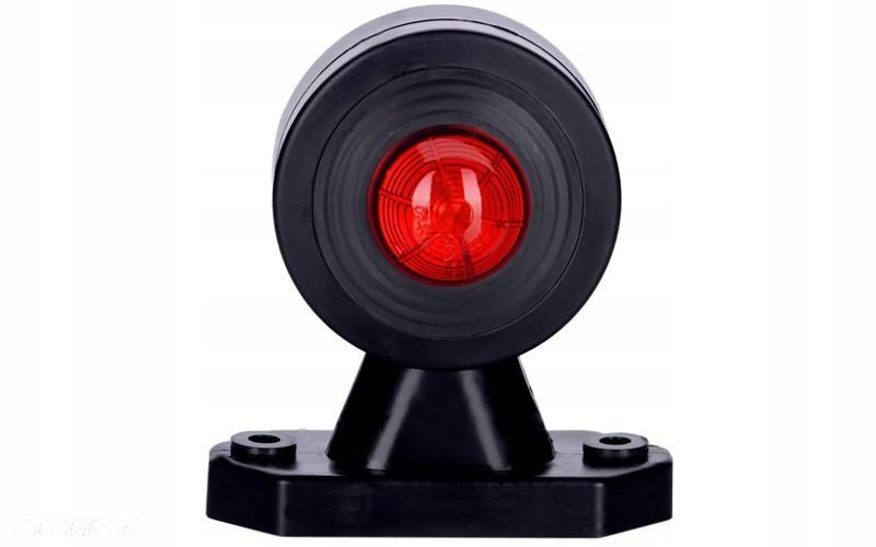 lampa obrysowa led krótka biało - czerwona 12/24v - 1