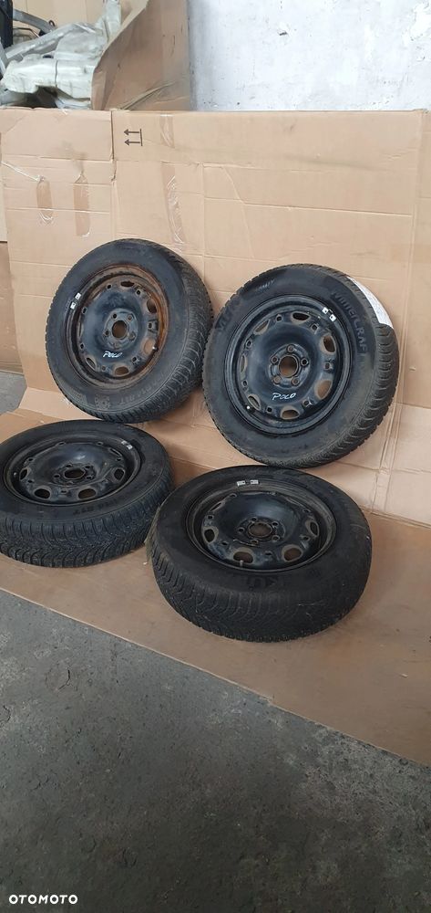 Felgi stalowe z oponami 5J ET35 165/70 R14 5X100 VW Polo 6Q0601027H - 7