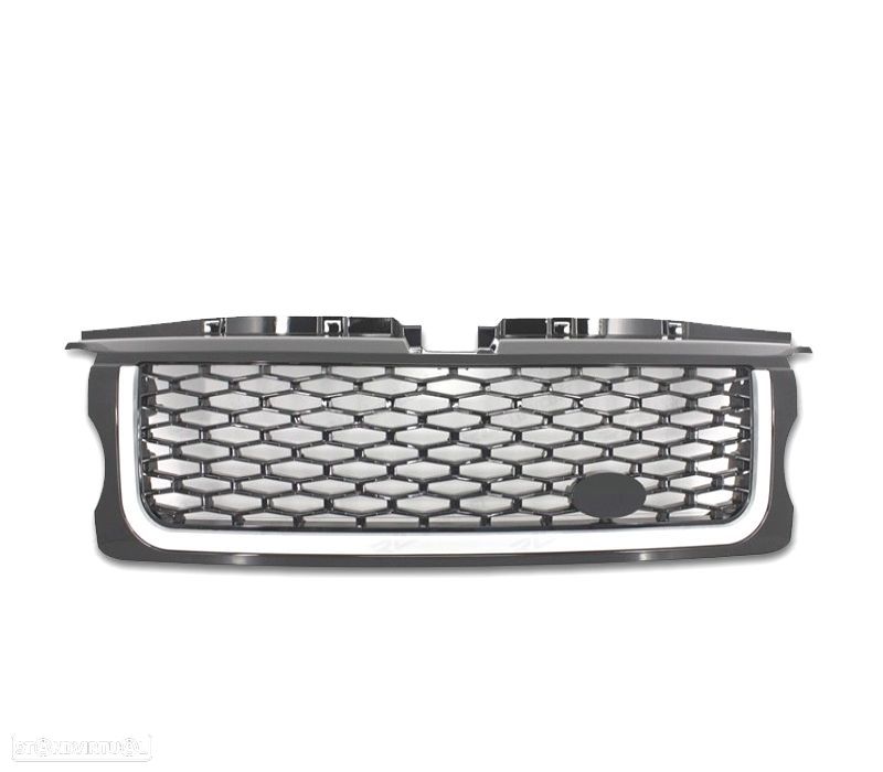 GRELHAS FRONTAIS + LATERAIS RANGE ROVER SPORT 06-09 LOOK PIANO BLACK EDITION - 3