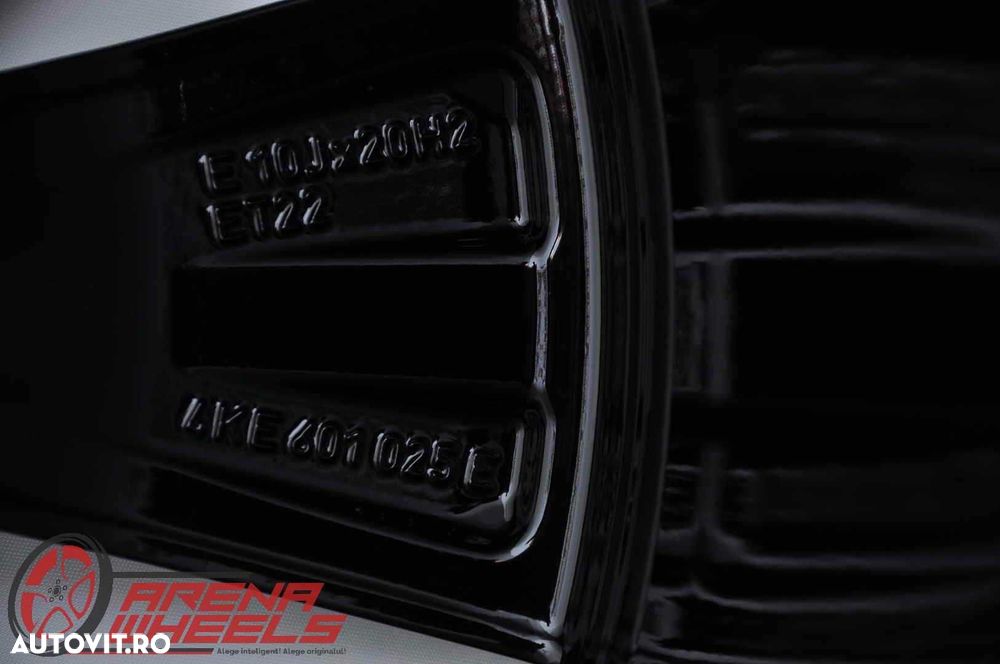 Jante Noi 20 inch Originale VW Touareg 3 CR R20 Negru Diamond Cut - 6