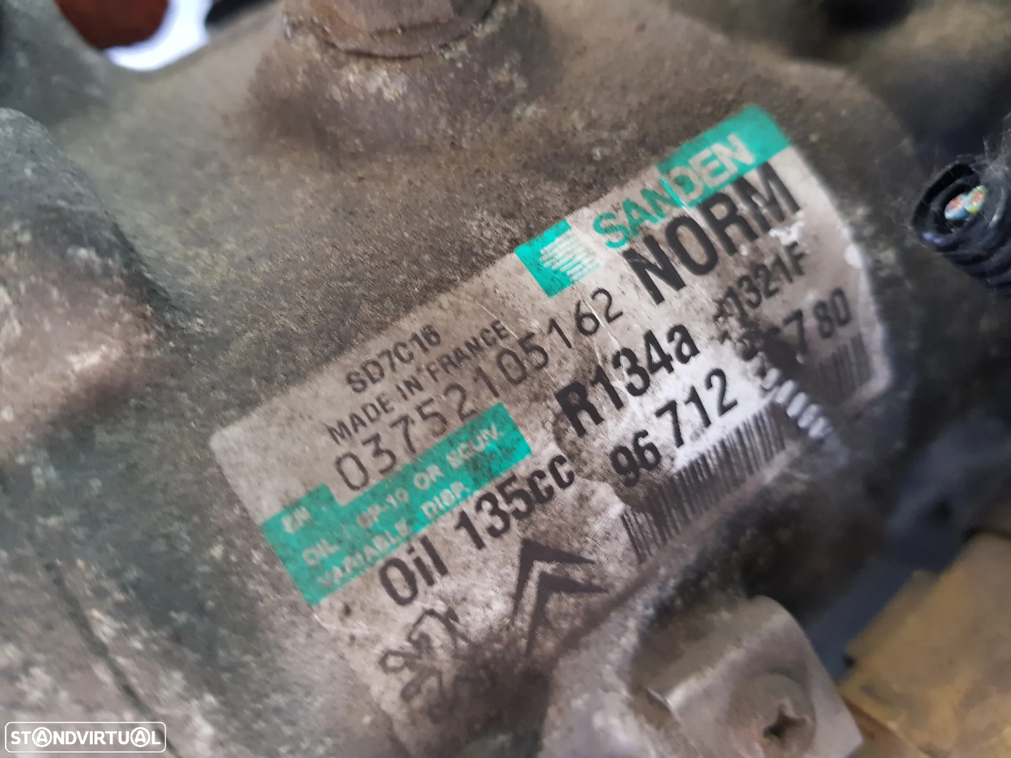 Compressor de Ar Condicionado Peugeot 308 I 3008 I 5008 I 408  HDI Ref. 9671216780 - 2
