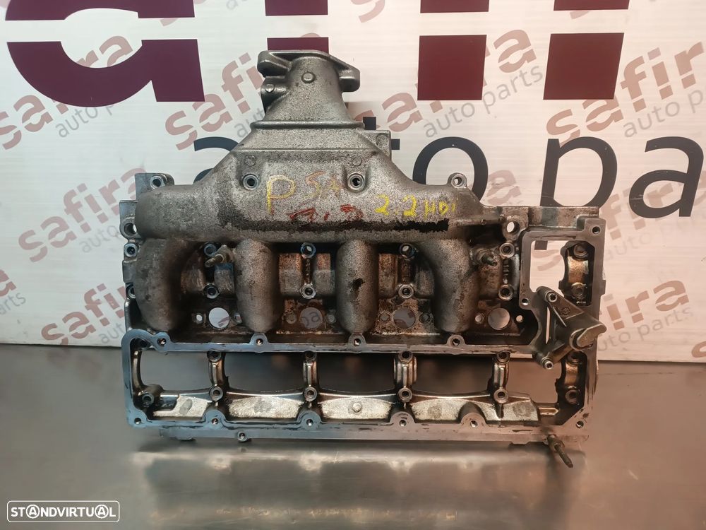 COLETOR / COLECTOR DE ADMISSÃO / TAMPA VALVULAS PEUGEOT 607 / 807 / CITROEN C5 2.2HDI 4HX REF: 9631365310E - 6