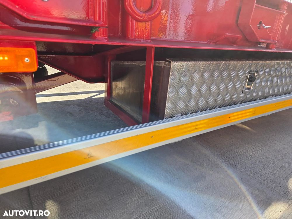 Janmil TRAILER 4 axe, rampe DUBLE, util 55t, axe SAF, Anv Goodyear, 2 roti rezerva, 2 axe viratoare, extensii lemn la 3m latime, obloane gat lebada, produs POLONIA, axa liftabila, garantie 1 an, leasing 5 ani cu rata lunara 6500 lei, PROMOTIE 67900 EUR+Tva - 12