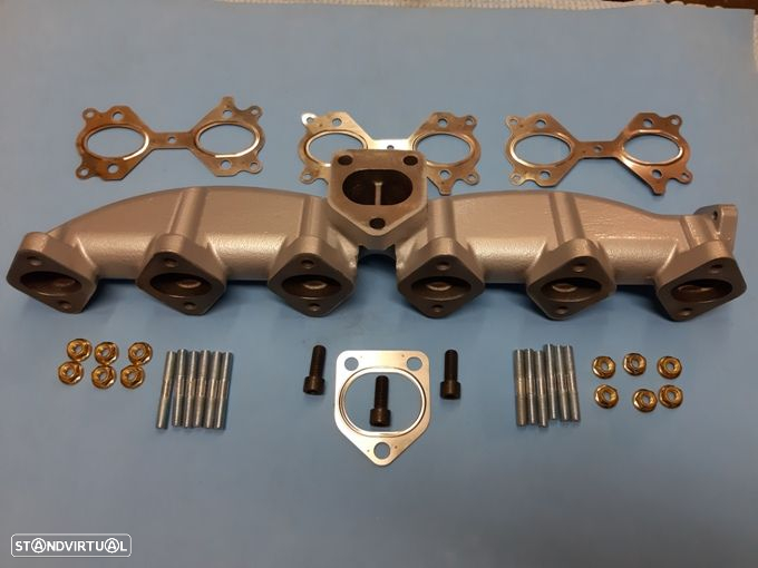 Coletor / Colector de escape em ferro Bmw E46 E60 E61 E65 X3 X5 525D 530D  NOVO - 4