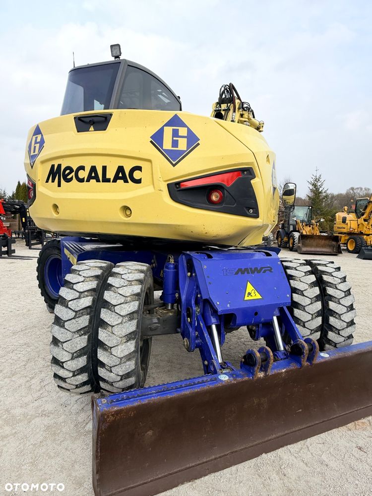 Mecalac Koparka 14 ton MECALAC 15 MWR koparko-ładowarka 3 łyżki widły 1 wł Centr.smarowanie Opony na BLIŹNIAKU 80%Camso ładowarka 714 12MTX 4x4 skrętne KLIMA kabina Premium silnik 146KM DEUTZ szybka 35km/h - 20
