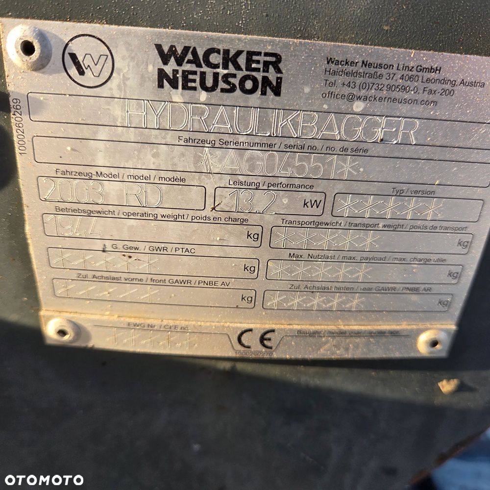 Wacker Neuson 2003 - 8