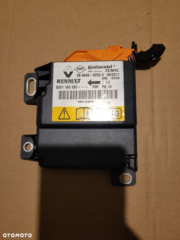 DACIA SANDERO I 1 SENSOR MODUŁ AIR BAG 8201163282ffb - 2