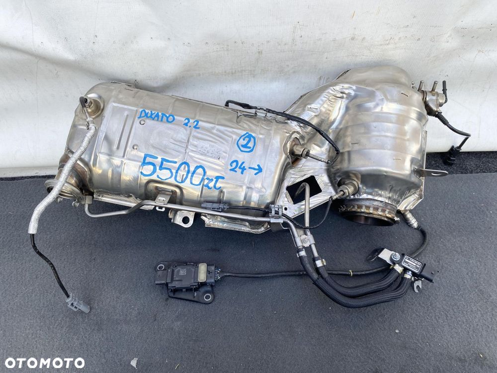 FIAT DUCATO 2.2 JTD E6 24- FILTR CZĄSTEK STAŁYCH DPF FAP DEMONTAŻ 52250370 - 1
