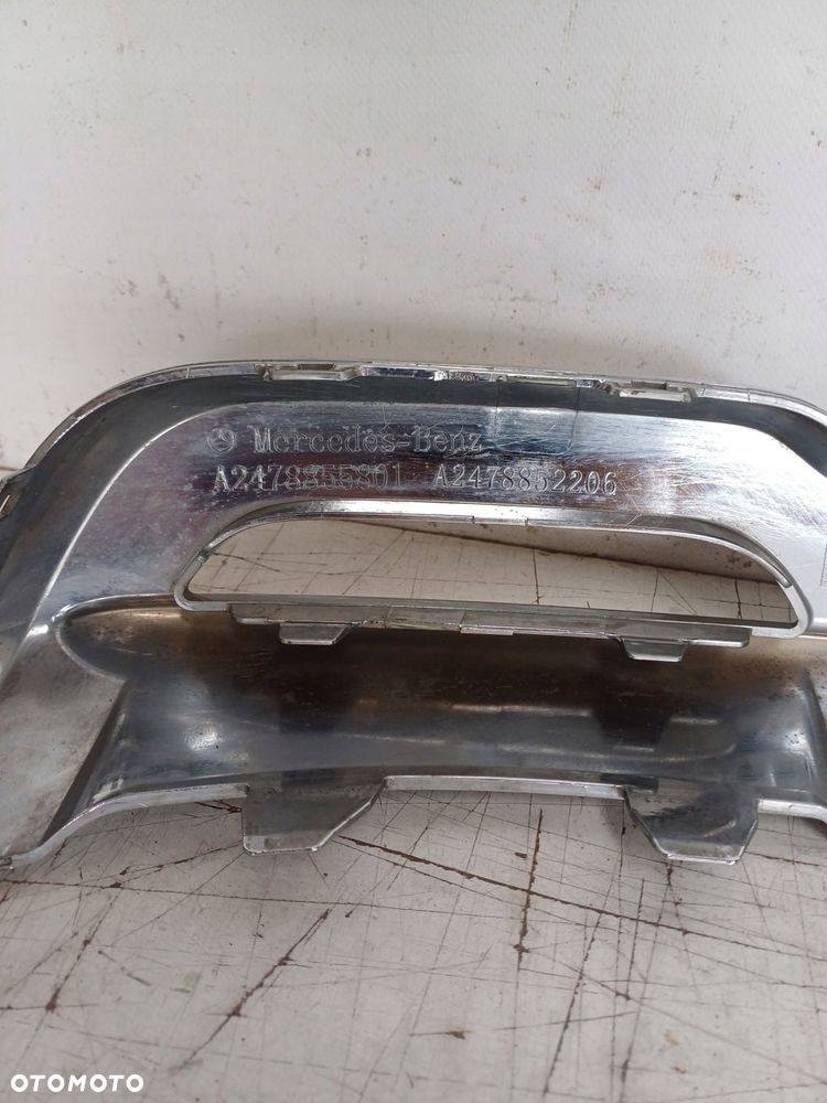dokładka spoiler zderzaka tył chrom mercedes glb a247 - 9