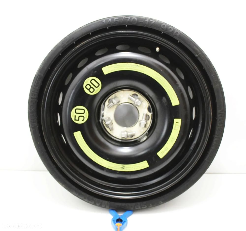 Koło dojazdowe + śruby dojazdówka 17" OE Mercedes SLK R171 W171 A1714000202 - 3
