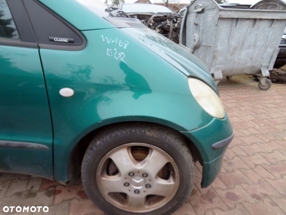 MASKA ZDERZAK BŁOTNIKI LAMPY A-KLASA W168 282 MERCEDES 1997-2001 ZIELONY JUNGLE PRZÓD KOMPLETNY - 13