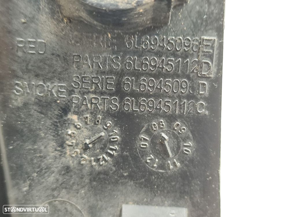 Farolins traseiros trás direito esquerdo originais Seat Ibiza 3 III 6L Pré Facelift de 2002 a 2006 - 8