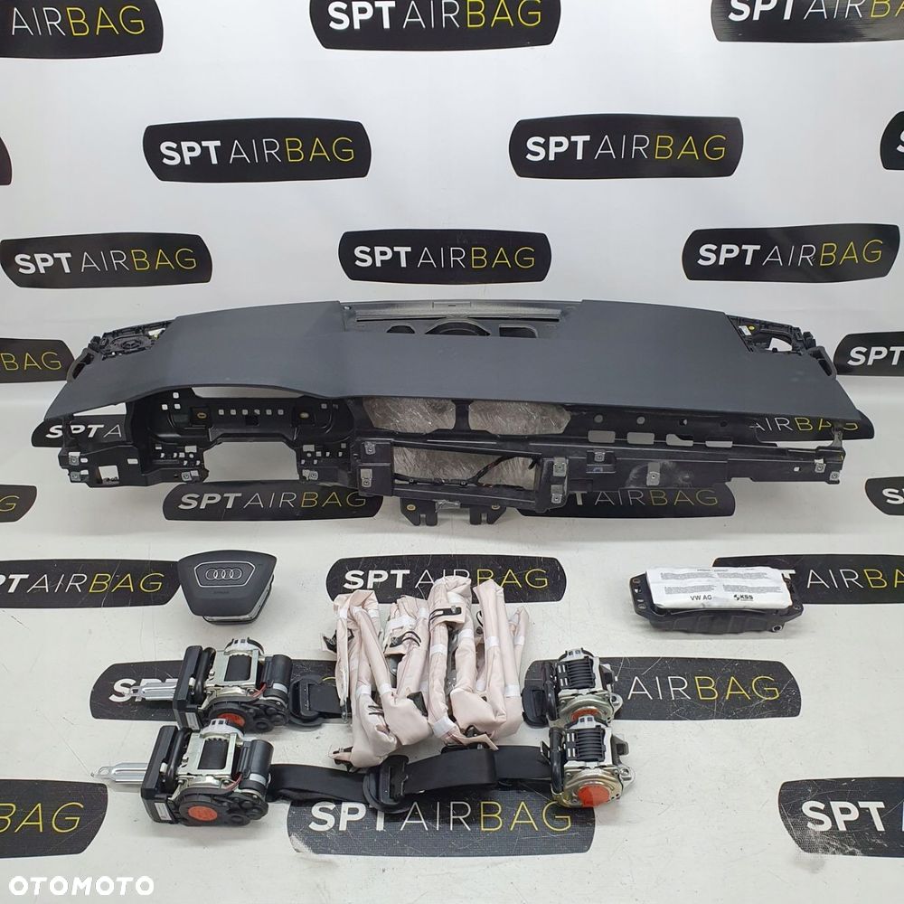 AUDI A6 C8 DESKA ROZDZIELCZA KONSOLA KOKPIT PULPIT PODUSZKI AIRBAG AIR BAG PASY KURTYNY KIT SET - 1