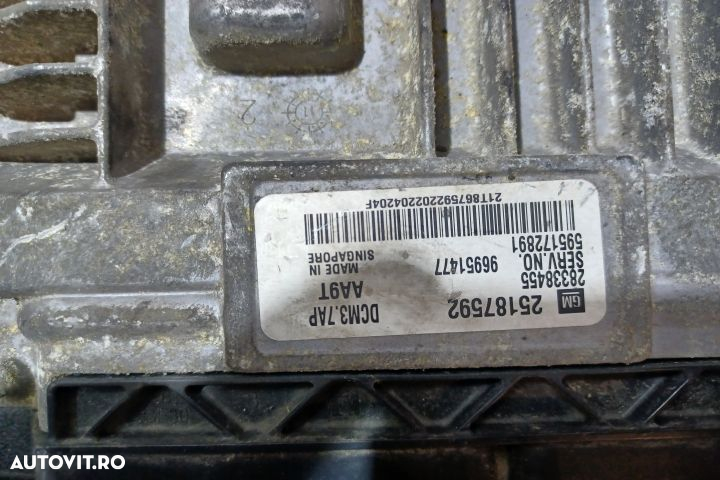 Calculator motor ECU 25187592 - 2.2 D 25187592 - 2.2 D Chevrolet Capt - 3