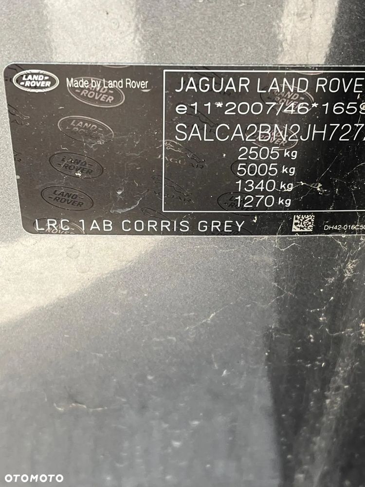 Drzwi przednie lewe LRC 1AB Corris Grey kompletne Land Rover Discovery Sport L550 - 4