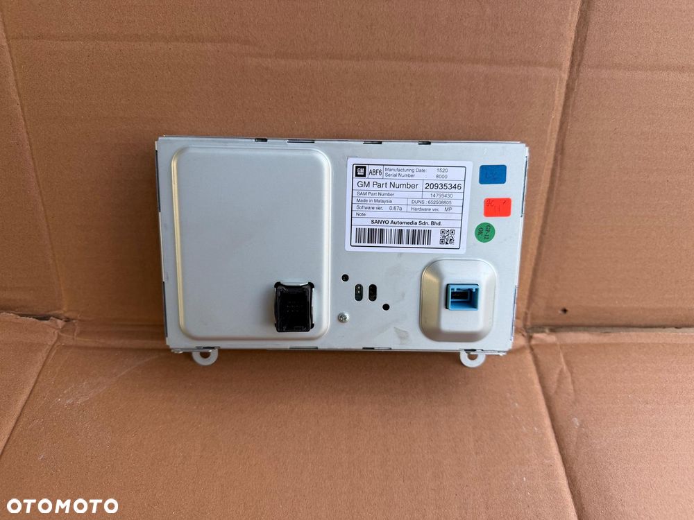 Wyświetlacz radia nawigacja Opel Insignia A Astra J IV  20935346 - 2