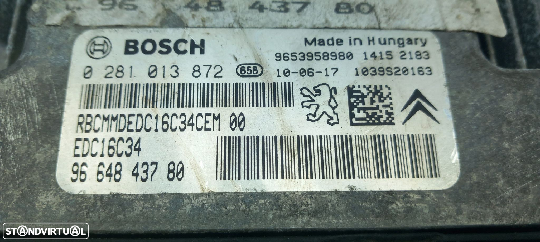 Centralina motor / ECU CITROËN C4 Coupé (LA_) - 4