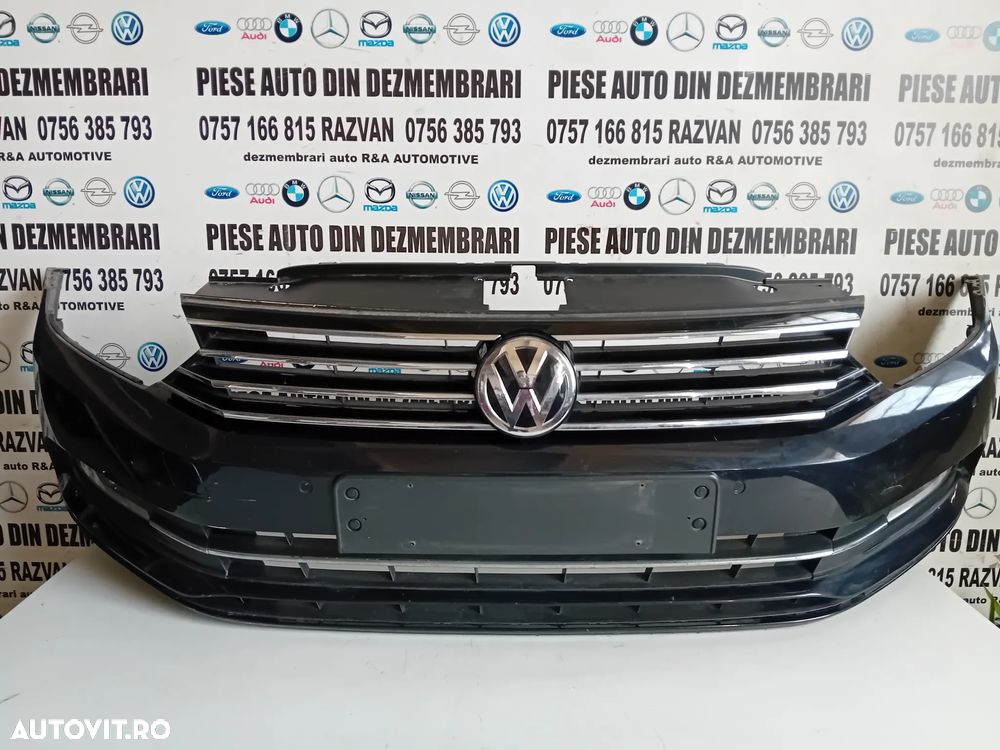Bara Fata Completa Vw Passat B8 An 2014-2020 Completa Intacta 6 Senzori Proiectoare Grila Vw Passat - 1