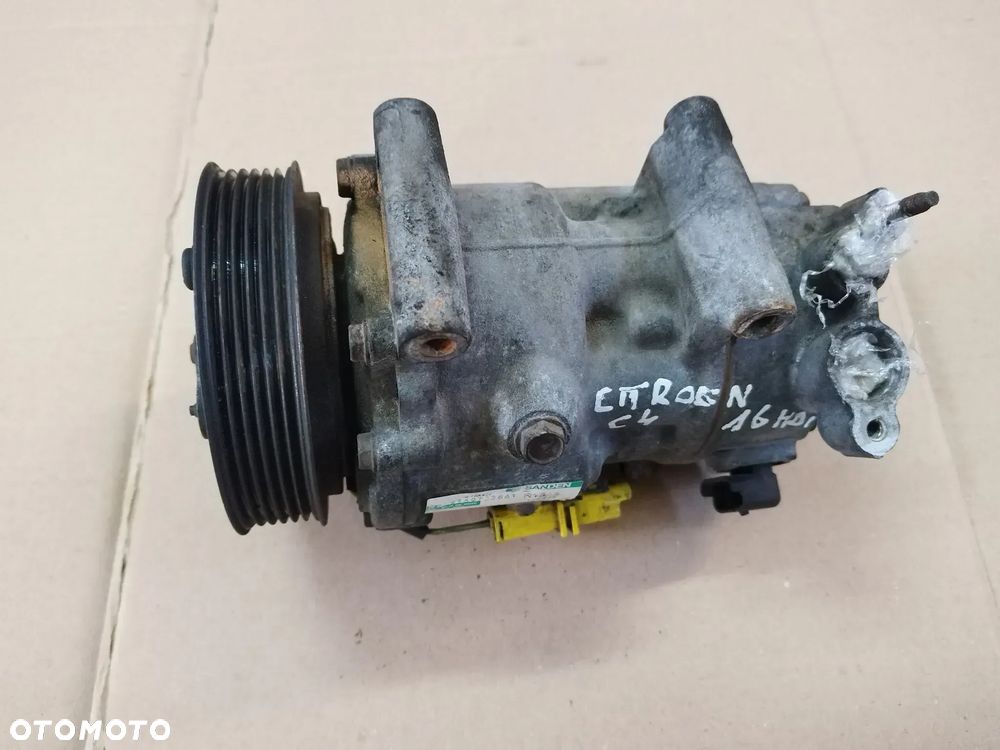 SPRĘŻARKA KLIMATYZACJI CITROEN C4 I 9659875780 1.6 HDI  04-14 KOMPRESOR - 2